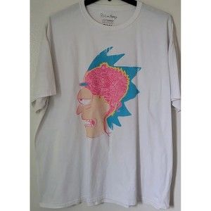 Men's "RICK & MORTY" T-shirt Size 3XL XXXL - White (Lootwear Exclusive)